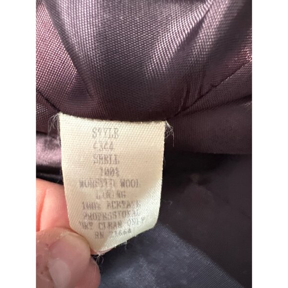 Vintage Talbots Navy Blazer Single Button Closure Made In USA Women's Size 8 - Picture 7 of 8